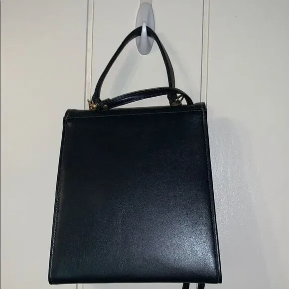 Nwot Vtg navy‎ blue satchel or crossbody purse 👜 - Picture 2 of 7